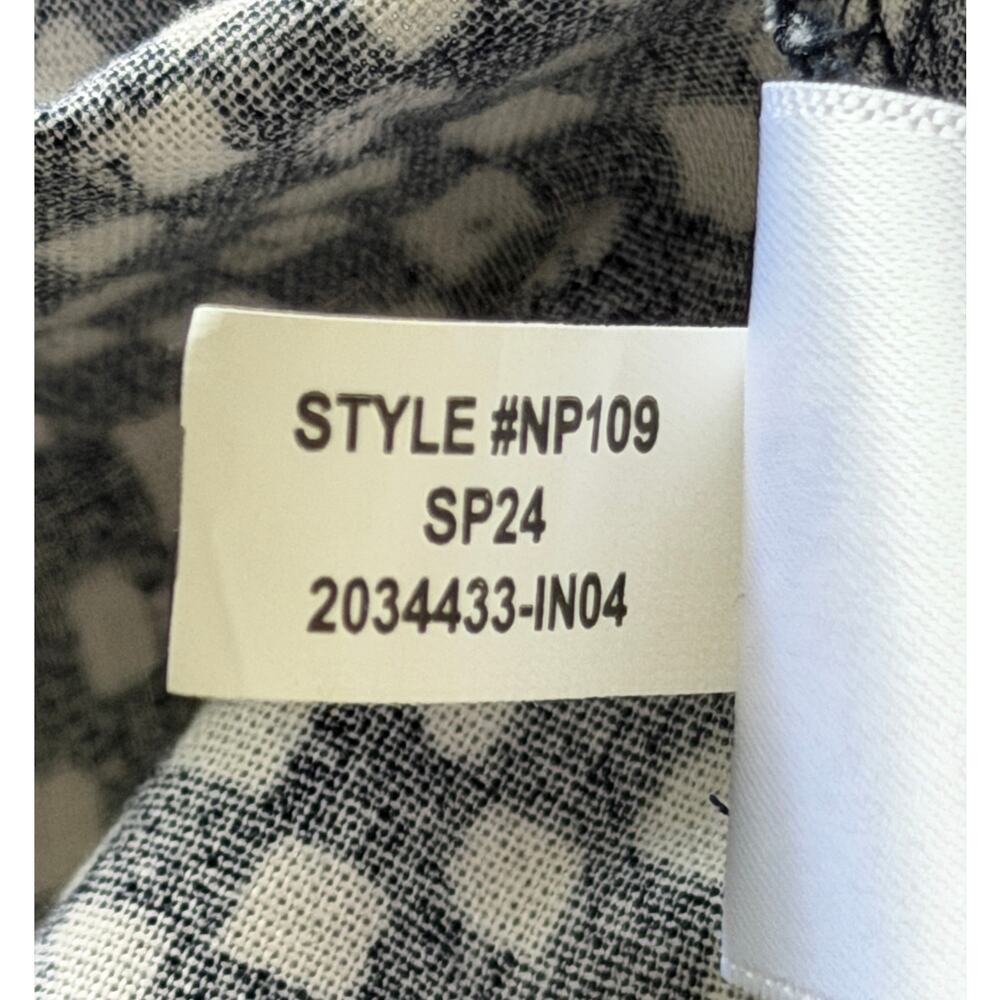 Madewell Drop-Waist Midi Dress in Shibori Checkerboard Print Size 16 NWT - Picture 10 of 10